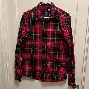 Op Men's Red Plaid Shirt